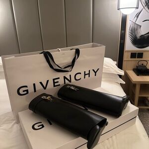 Givenchy Black Leather Shark Boots